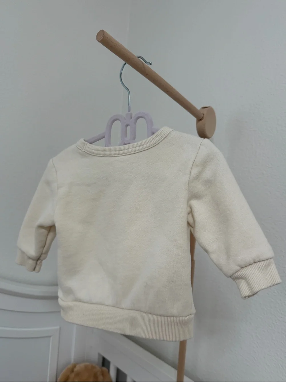 Carter's Cream 'More Hugs Please' Embroidered Pullover Sweatshirt